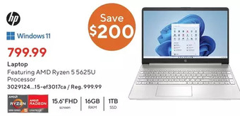 Staples Hp laptop offer