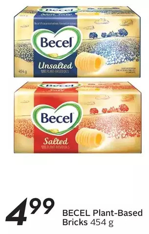Sobeys Becel plant-based bricks offer