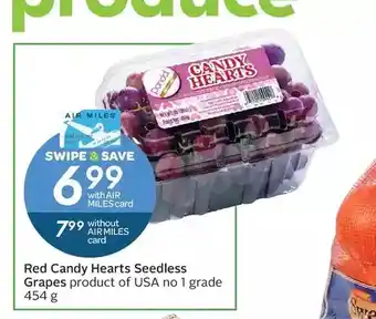 Sobeys Red candy hearts seedless grapes offer