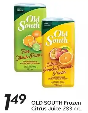 Sobeys Old south frozen citrus juice offer