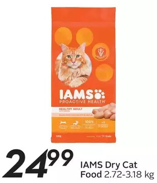 Sobeys Iams dry cat food offer