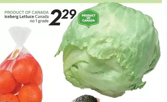 Sobeys Iceberg lettuce offer