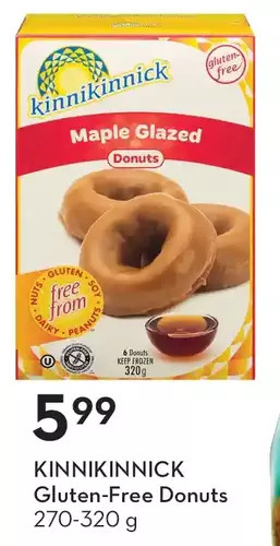 Sobeys Kinnikinnick gluten-free donuts offer