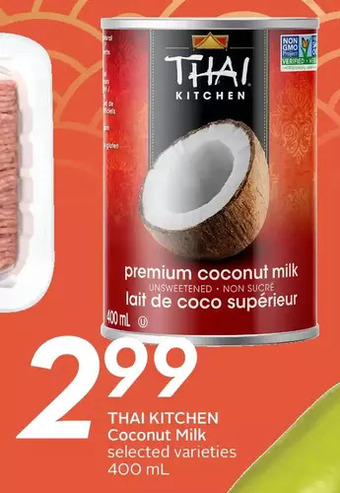 Sobeys Thai kitchen coconut milk offer