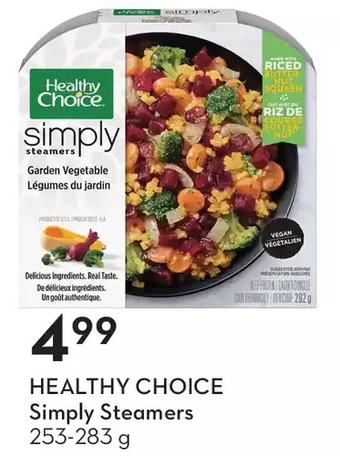 Sobeys Healthy choice simply steamers offer