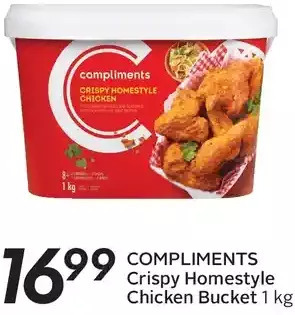 Sobeys Compliments crispy homestyle chicken bucket offer