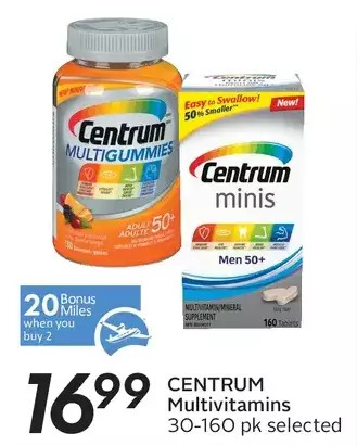 Sobeys Centrum multivitamins offer
