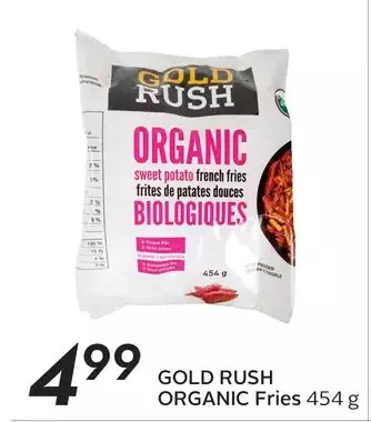 Sobeys Gold rush organic fries offer