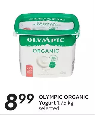 Sobeys Olympic organic yogurt offer