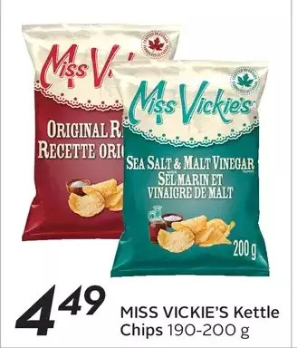 Sobeys Miss vickie's kettle chips offer