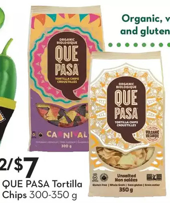 Sobeys Que pasa tortilla chips offer