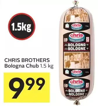 Foodland Chris brothers bologna chub offer