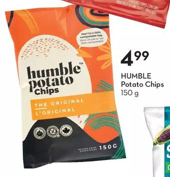 Sobeys Humble potato chips offer
