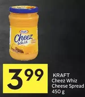 Foodland Kraft cheez whiz cheese spread offer