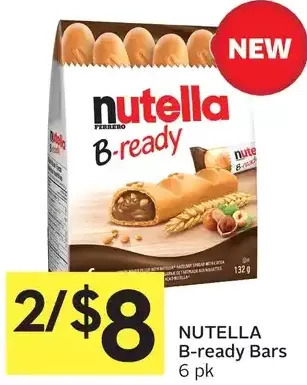 Foodland Nutella b-ready bars offer
