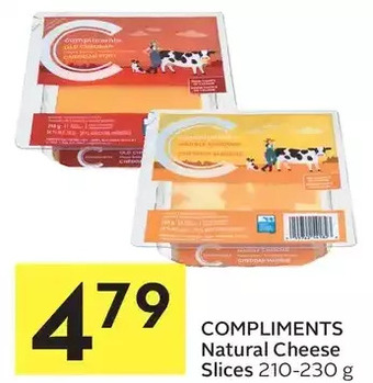 Foodland Compliments natural cheese slices offer