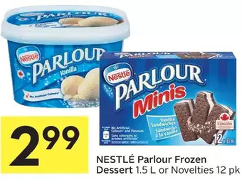 Foodland Nestle parlour frozen dessert or novelties offer