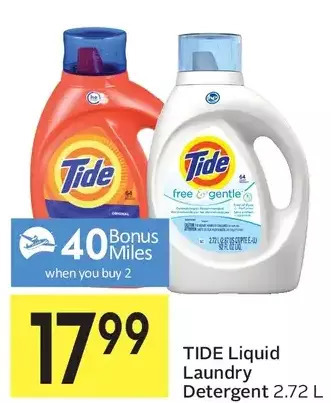 Foodland Tide liquid laundry detergent offer