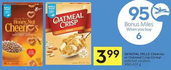 Foodland General mills cheerios or oatmeal crisp cereal offer