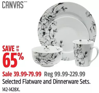 Canadian Tire Canvas flatware and dinnerware sets offer