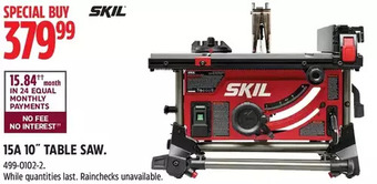 Canadian Tire Skil 15a 10" table saw offer