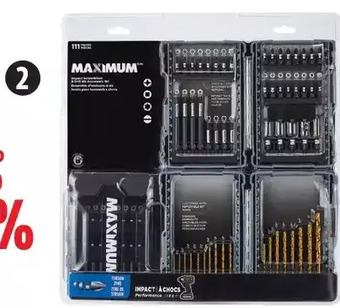 Canadian Tire Maximum 111-pc impact-rated drill/drive set offer