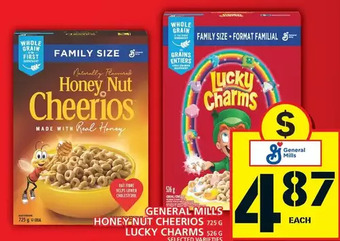 Food Basics General mills | honey nut cheerios | lucky charms offer