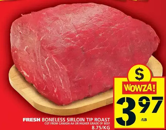 Food Basics Boneless sirloin tip roast offer