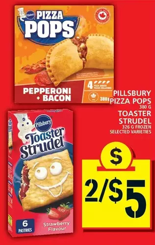 Food Basics Pillsbury pizza pops | toaster strudel offer