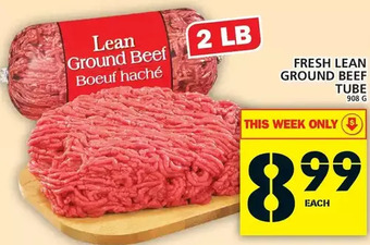 Food Basics Fresh lean ground beef tube offer