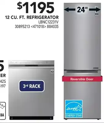 Lowe's 12 cu. ft. refrigerator offer