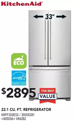 RONA Kitchenaid 22.1 cu. ft. refrigerator offer