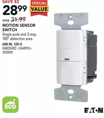 RONA Eaton motion sensor switch offer