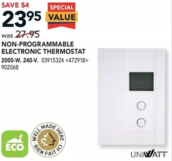 RONA Non-programmable electronic thermostat offer