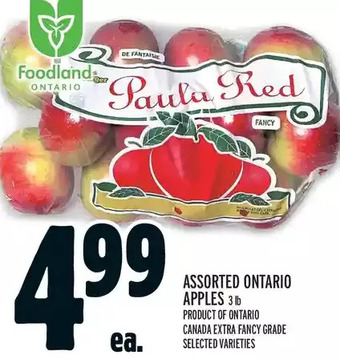 Metro Ontario apples offer