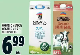 Metro Organic meadow organic milk offer
