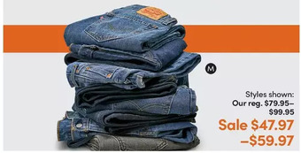 Mark's Levi's jeans offer
