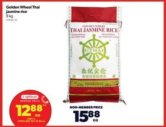 Real Canadian Superstore Golden wheel thai jasmine rice, 8 kg offer