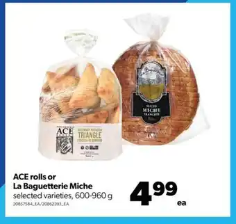 Real Canadian Superstore Ace rolls or la baguetterie miche, 600-960 g offer