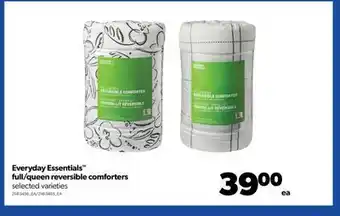 Real Canadian Superstore Everyday essentials™ full/queen reversible comforters offer