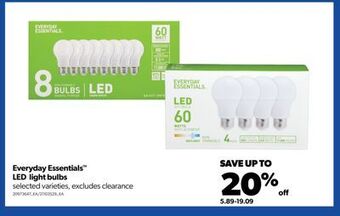 Real Canadian Superstore Everyday essentials™ led light bulbs offer