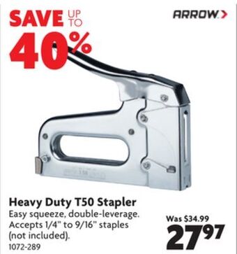 Home Hardware Heavy duty t50 stapler offer