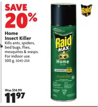 Home Hardware Home insect killer offer