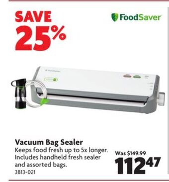 Home Hardware Vacuum bag sealer offer