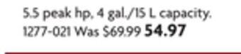 Home Hardware Wet/dry vacuum offer