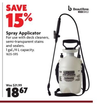 Home Hardware Spray applicator offer