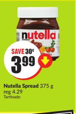 FreshCo Nutella spread 375 g offer