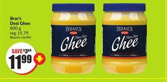Chalo FreshCo Brar's desi ghee 800 g offer