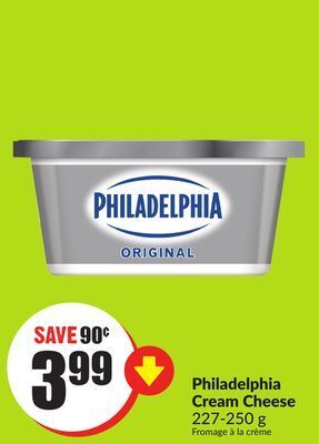 Chalo FreshCo Philadelphia cream cheese 227-250 g offer