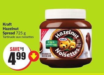 Chalo FreshCo Kraft hazelnut spread 725 g offer